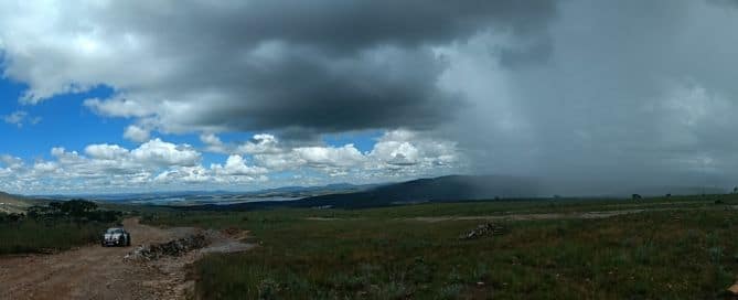 Paisagem Seca e chuvosa